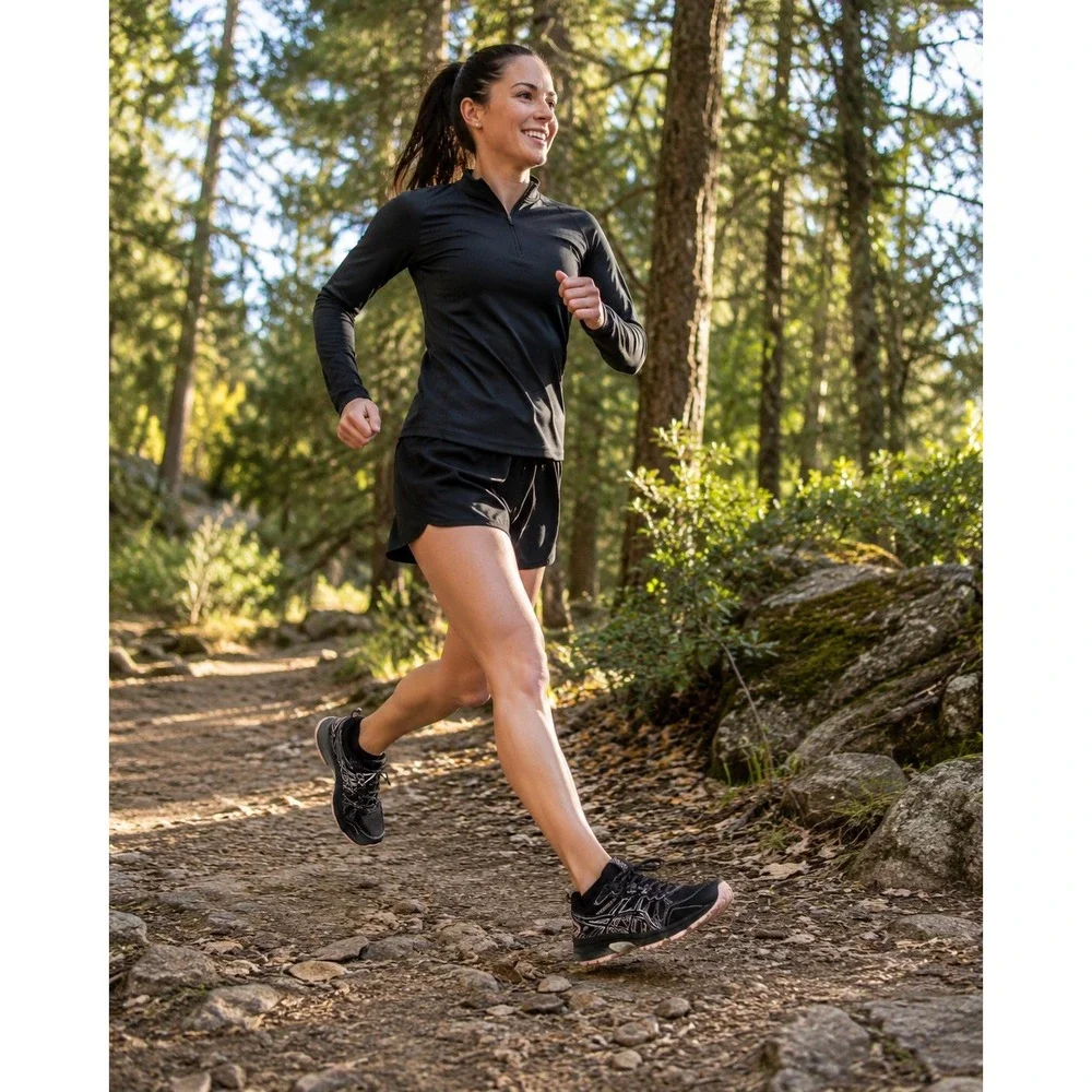ASICS Gel-Venture 7 Womens Size 8 Black Athletic Trail Running Sneakers 1012A983